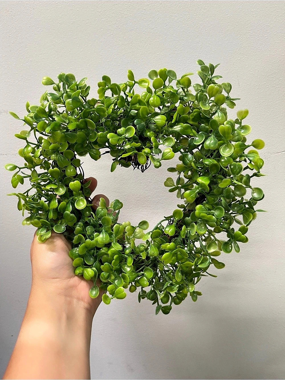 Heart-Shaped Artificial Boxwood Grapevine Wreath